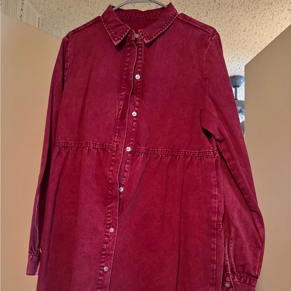 Jean fitted at the waist dress